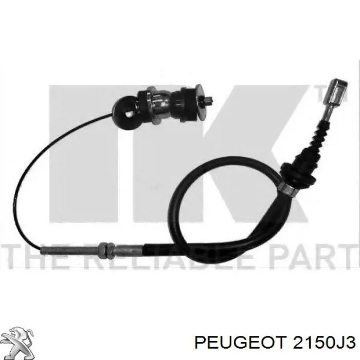 2150J3 Peugeot/Citroen cable de embrague