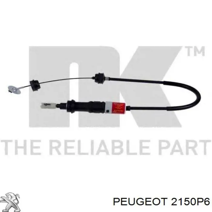 2150P6 Peugeot/Citroen cable de embrague
