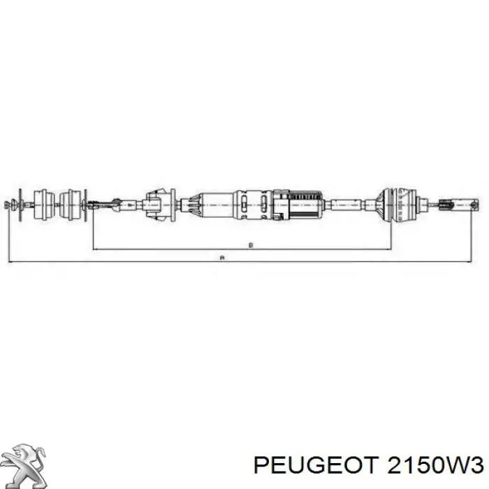 Cable de embrague 2150W3 Peugeot/Citroen