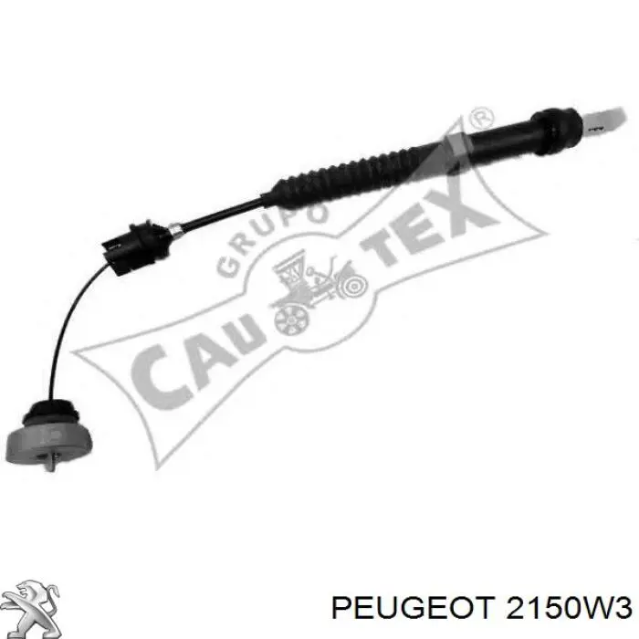 2150W3 Peugeot/Citroen Cable de accionamiento del embrague