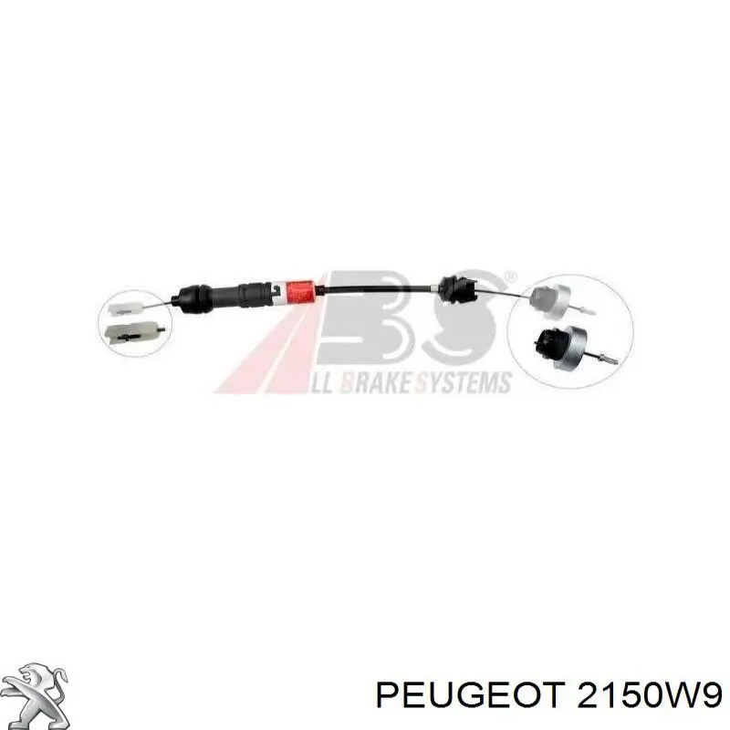 2150W9 Peugeot/Citroen cable de embrague