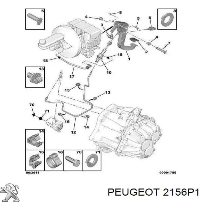 Conducto de embrague Peugeot Boxer (250)