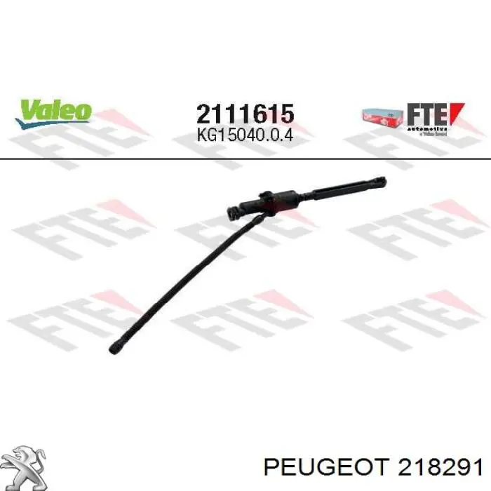 Comprar 218291 Peugeot/Citroen Cilindro maestro de embrague