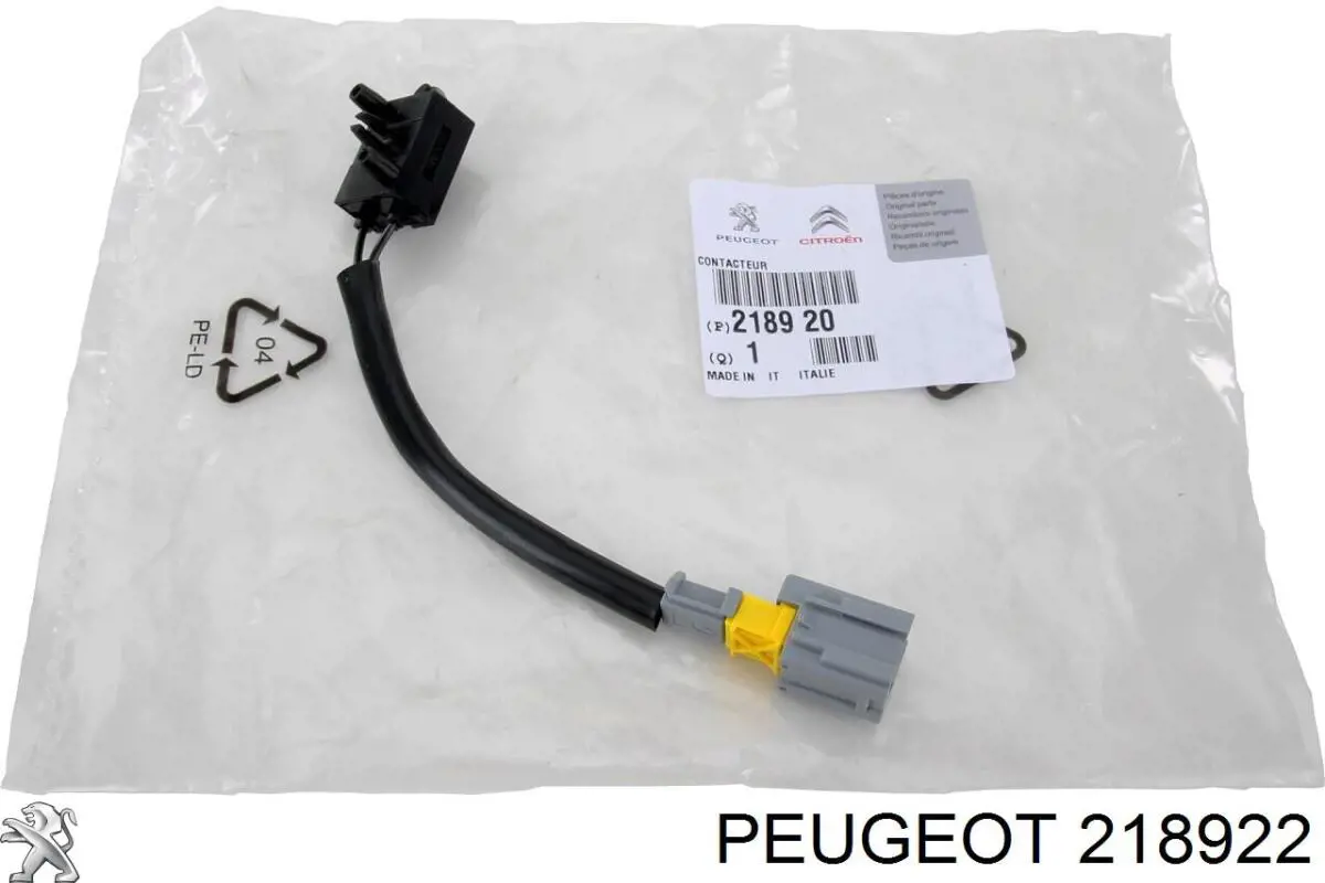 218922 Peugeot/Citroen interruptor de embrague