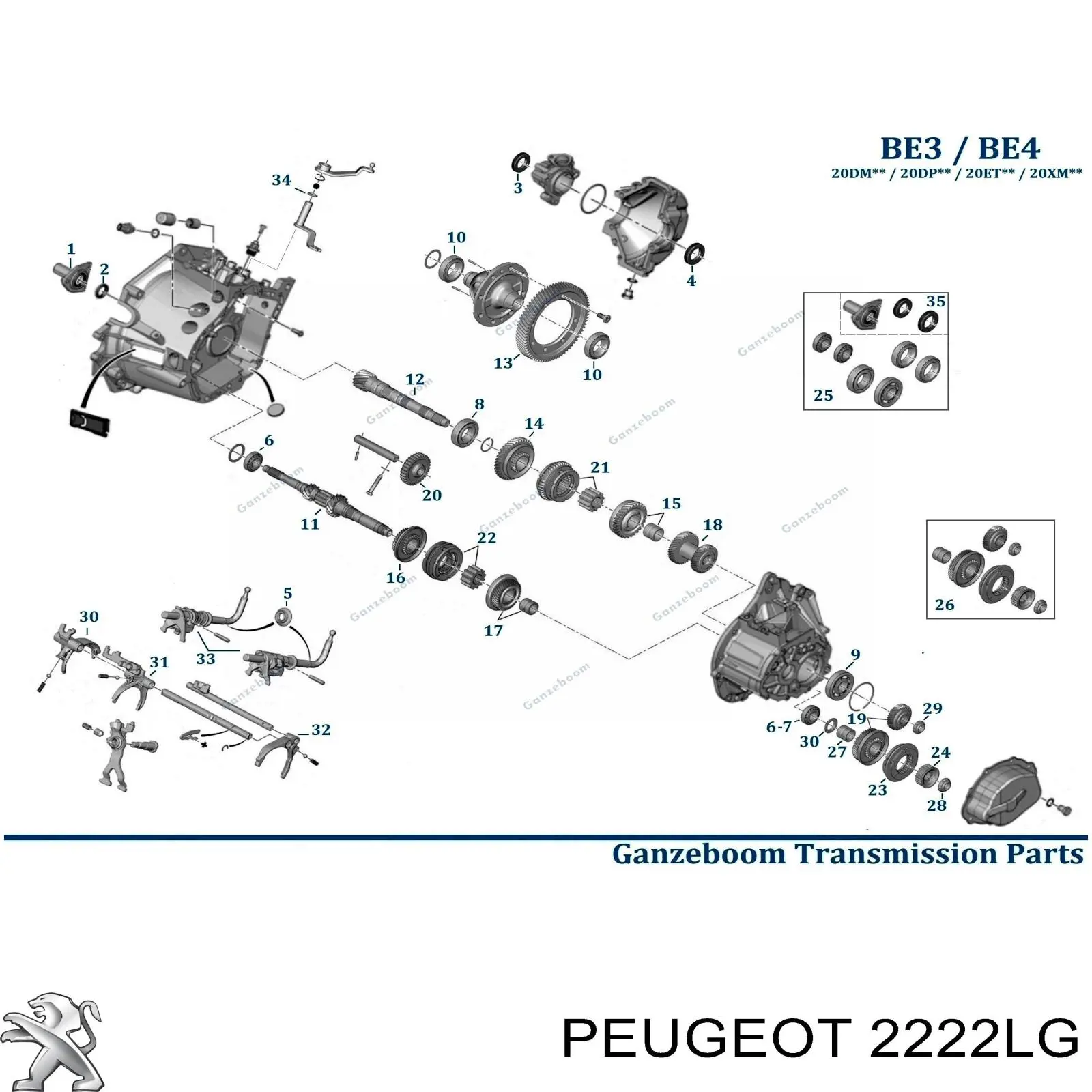 Transimisión manual Peugeot/Citroen 20DP17 precio, desde 232,32 EUR