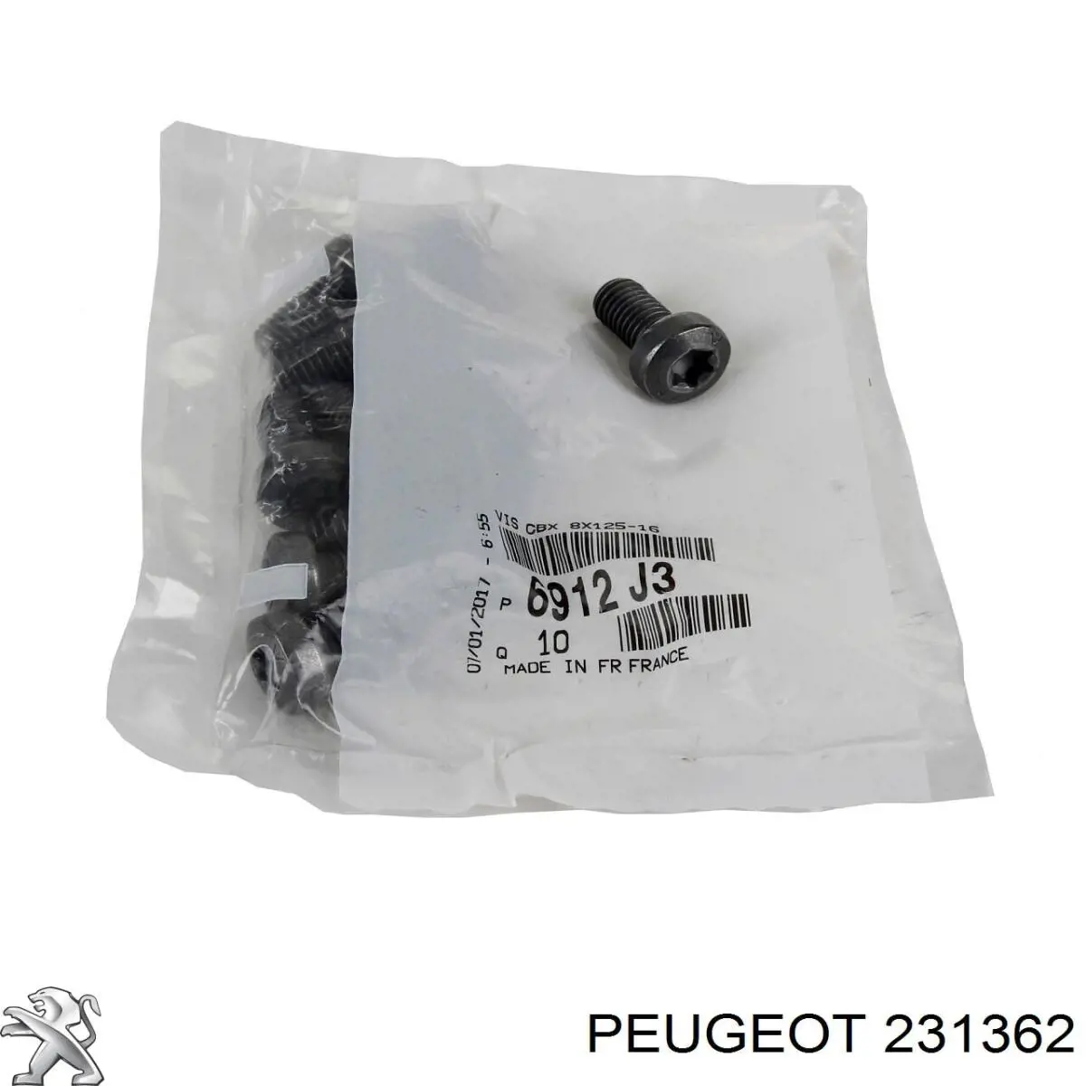 231362 Peugeot/Citroen tornillo (tuerca de sujeción)