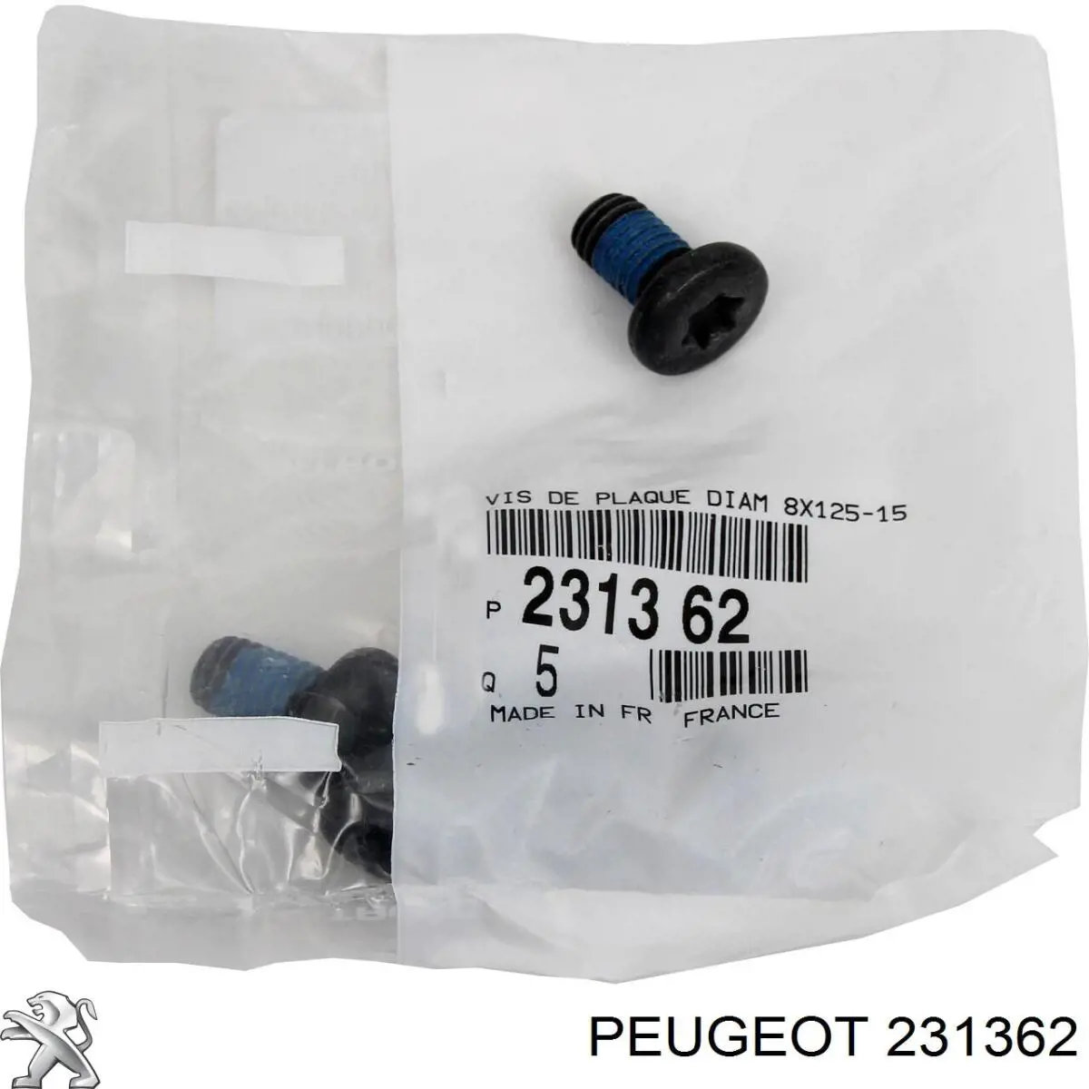 Comprar 231362 Peugeot/Citroen Tornillo (tuerca) de sujeción