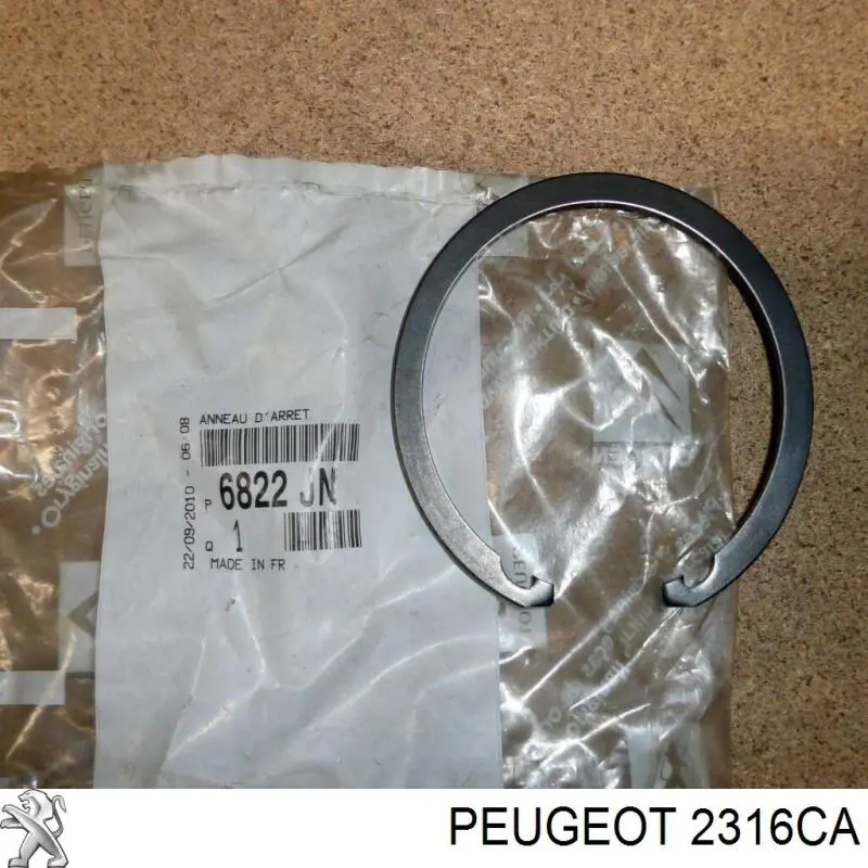 2316CA Peugeot/Citroen Árbol de entrada de la transmisión, caja de cambios 