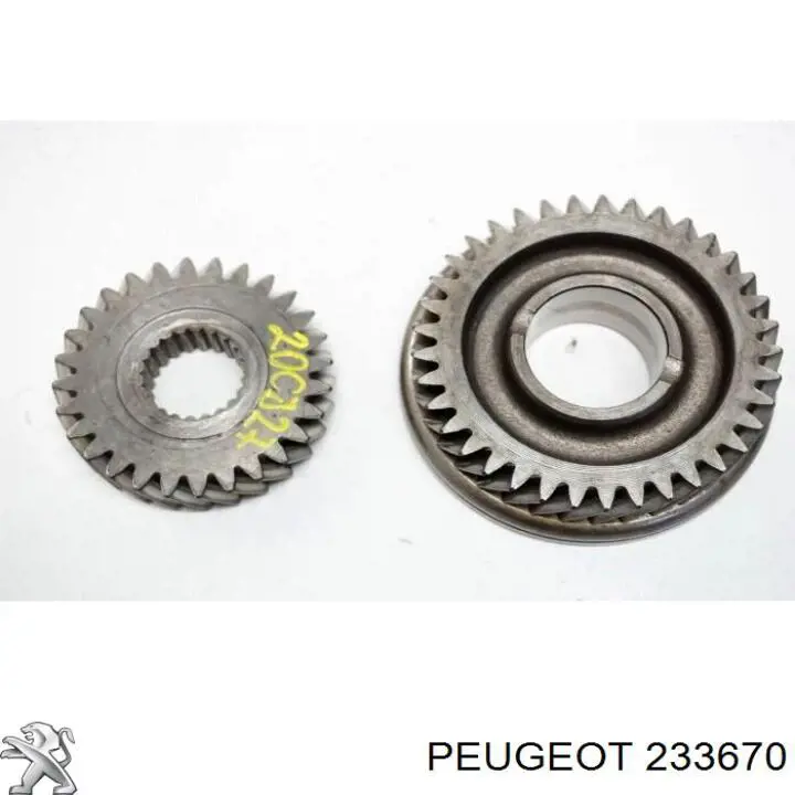 Engranaje conducido de tercera velocidad 233670 Peugeot/Citroen