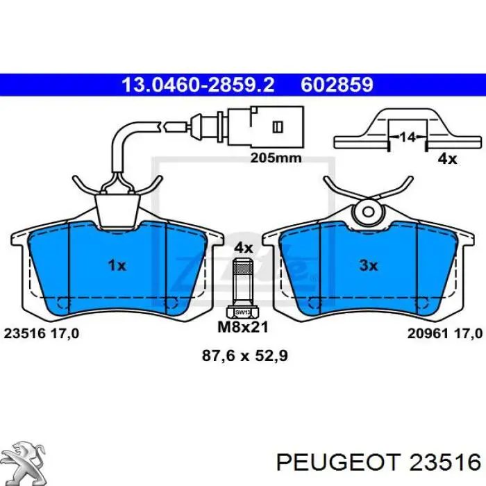  Peugeot/Citroen 023516 precio, desde 24,44 EUR