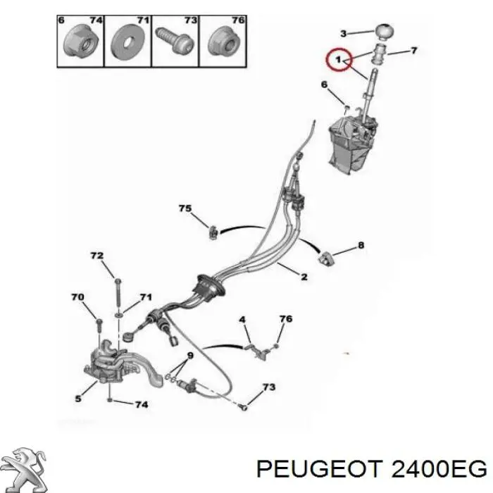 Mecanismo selector de marchas Peugeot/Citroen 2400EG precio, desde 152,88 EUR
