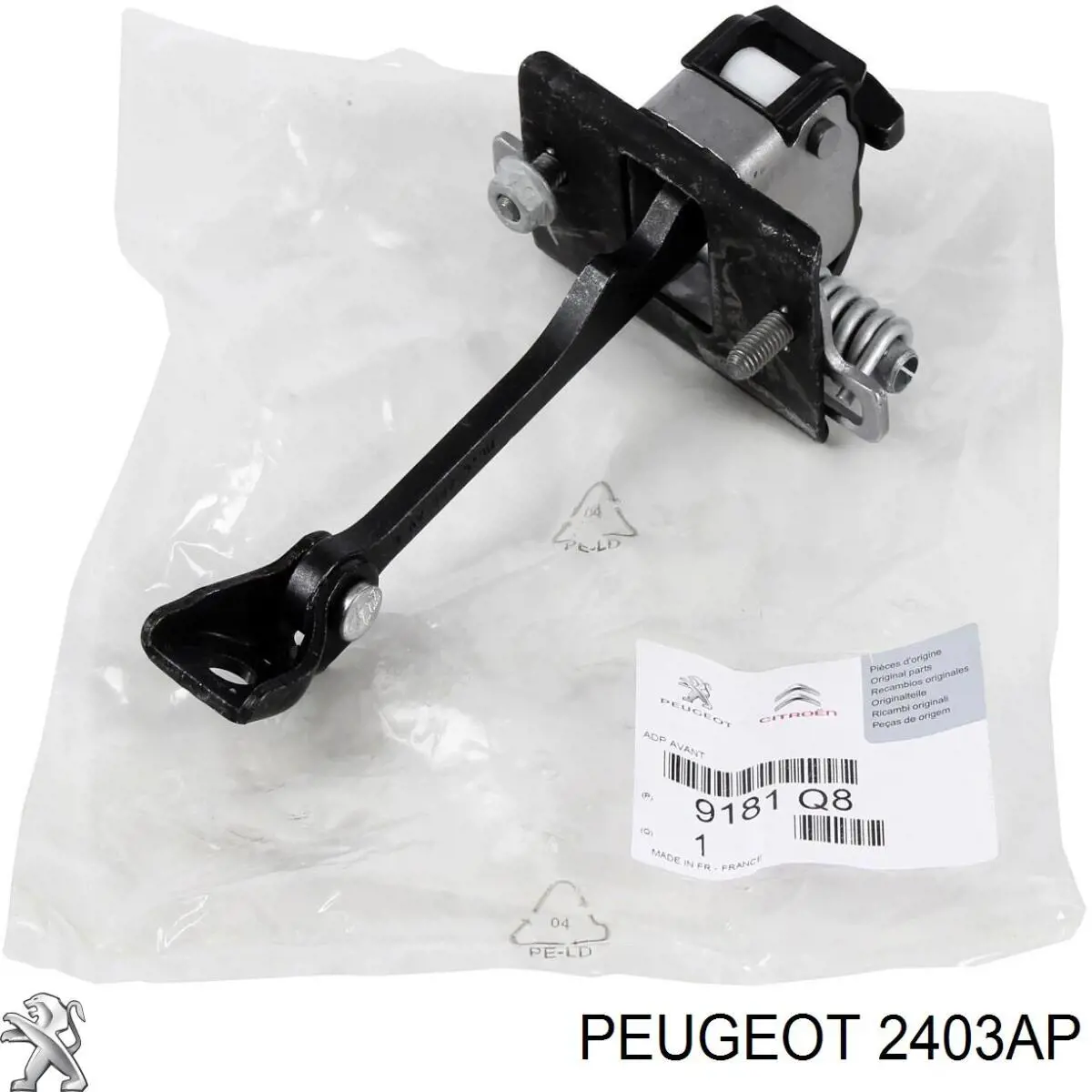 Pomo de palanca de cambios 2403AP Peugeot/Citroen