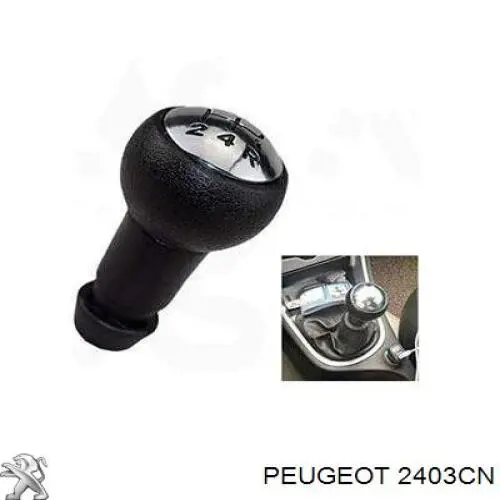 Pomo de palanca de cambios 2403CL Peugeot/Citroen