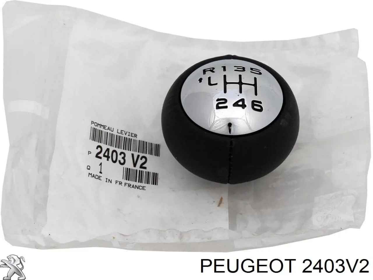 Pomo palanca de cambios Peugeot 407 6D