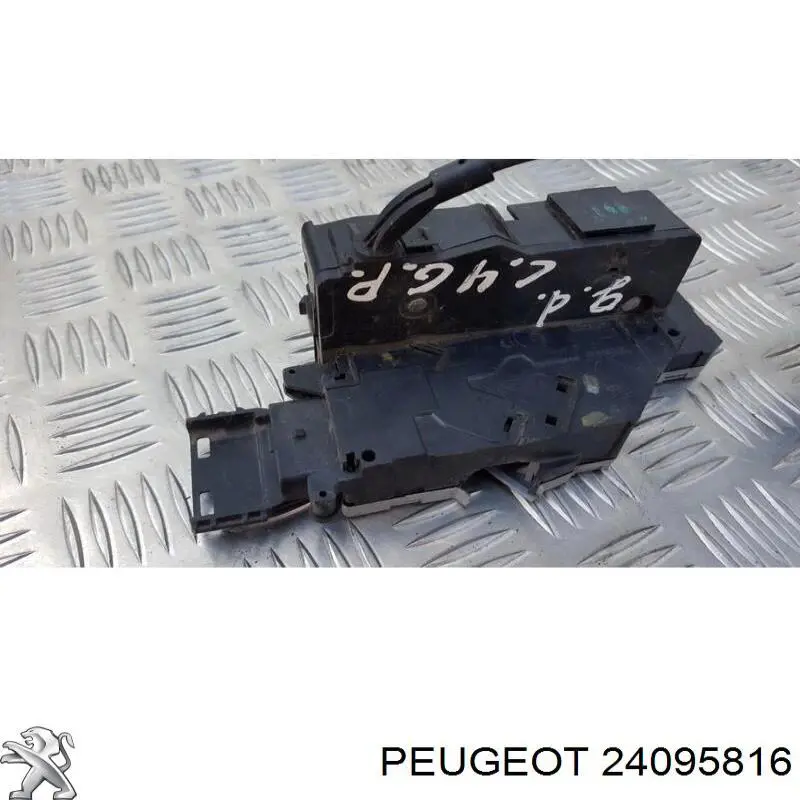 00009138H8 Peugeot/Citroen Cerradura de la puerta trasera derecha