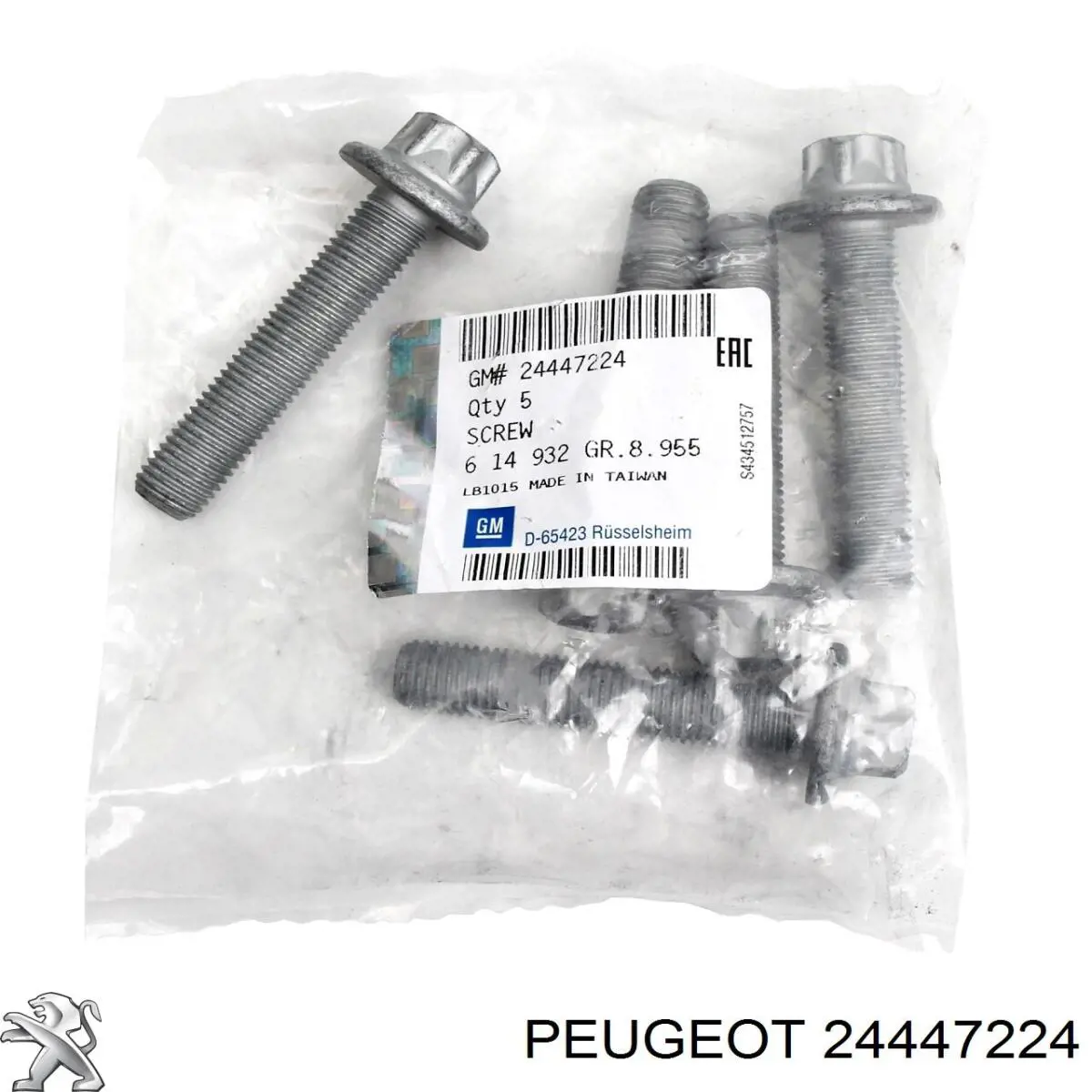 Perno de la polea del cigüeñal Peugeot/Citroen 24447224 precio, desde 3,40 EUR