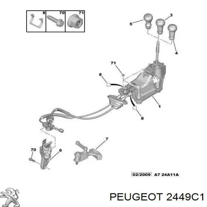  Peugeot/Citroen 2449C1 precio, desde 21,54 EUR
