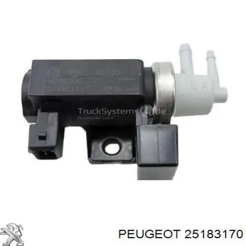 25183170 Peugeot/Citroen Válvula solenoide de control de presión de sobrealimentación