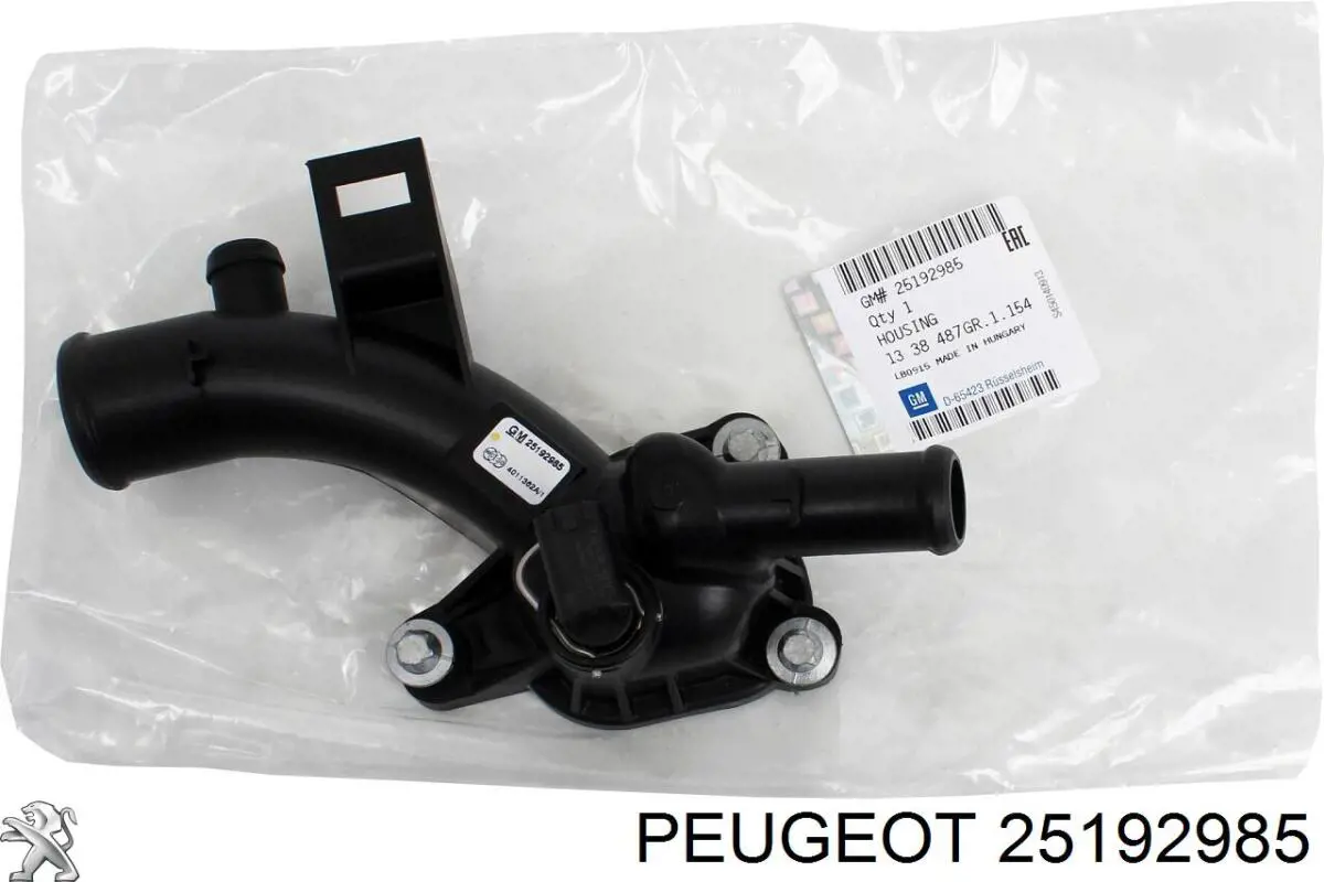 25192985 Peugeot/Citroen caja del termostato