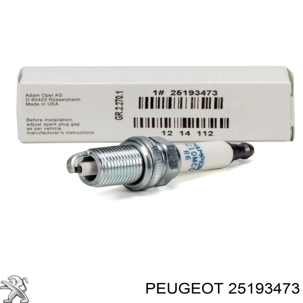 Comprar 25193473 Peugeot/Citroen Bujía de encendido