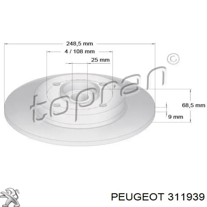  Peugeot/Citroen 311939 precio, desde 27,59 EUR