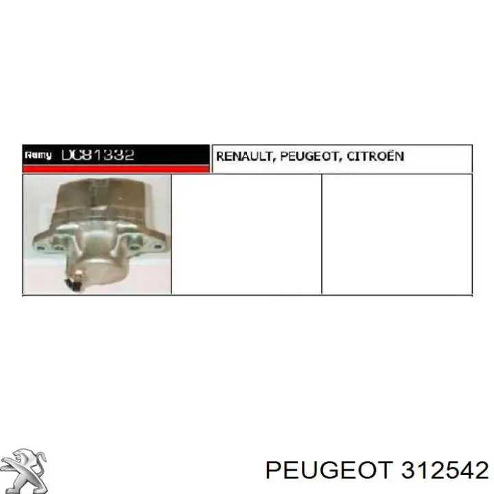  Peugeot/Citroen 312542 precio, desde 20,44 EUR