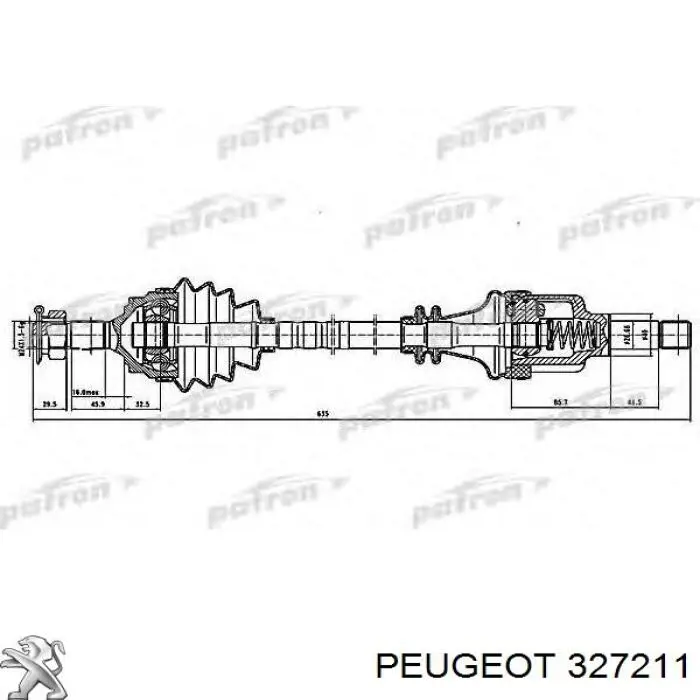 Semieje delantero izquierdo GKN-Spidan 21669 precio, desde 85,93 EUR