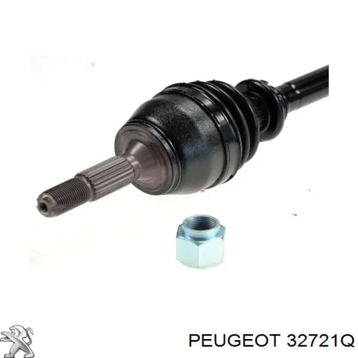 9635484280 Peugeot/Citroen árbol de transmisión delantero izquierdo