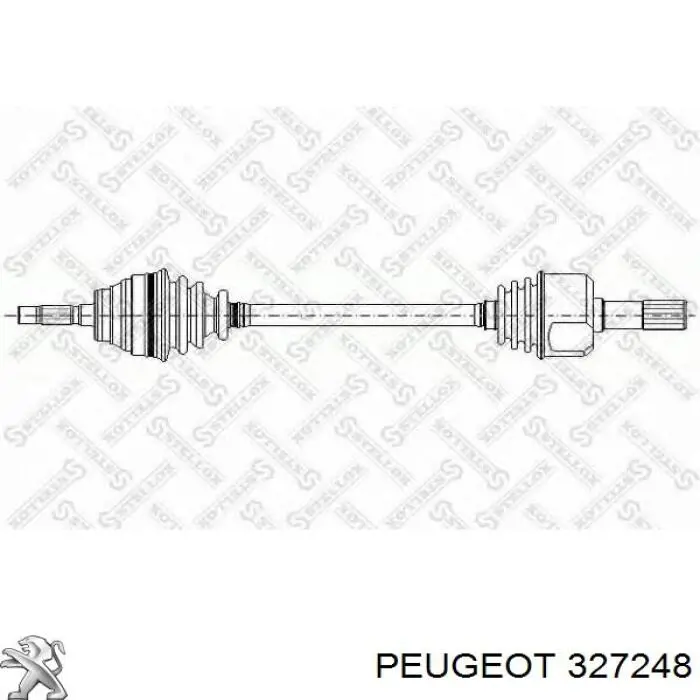 327248 Peugeot/Citroen árbol de transmisión delantero izquierdo