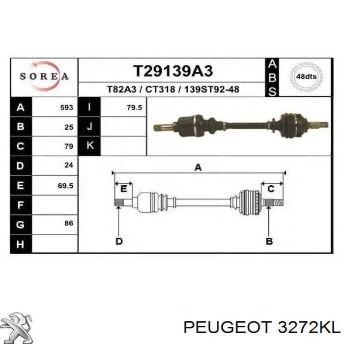 Comprar 3272KL Peugeot/Citroen 