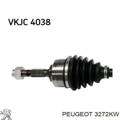 Comprar 3272KW Peugeot/Citroen Semieje delantero izquierdo