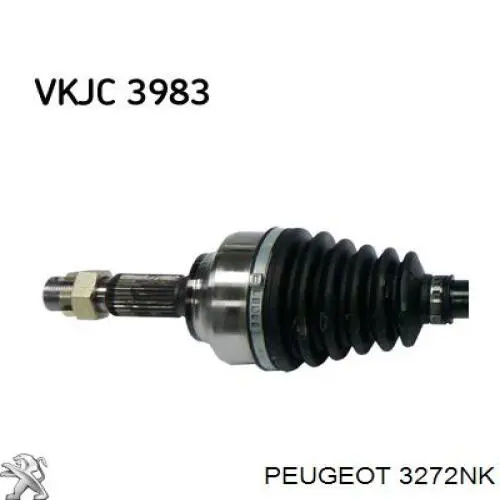Semieje delantero izquierdo Peugeot/Citroen 3272NK precio, desde 87,66 EUR