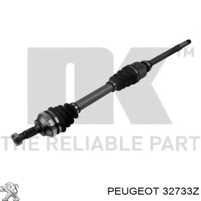 32736E Peugeot/Citroen Semieje delantero derecho