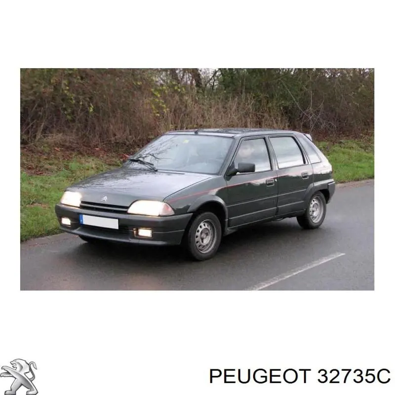 32735C Peugeot/Citroen árbol de transmisión delantero derecho