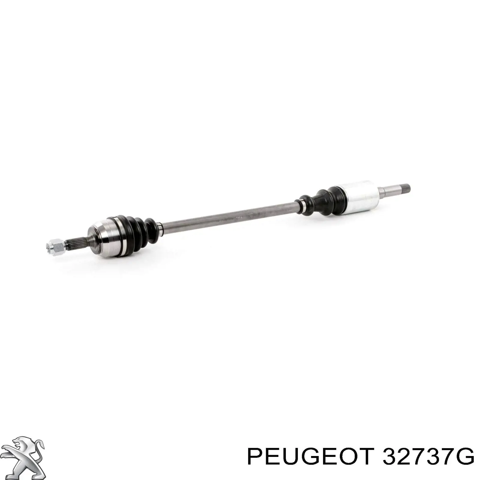 32737G Peugeot/Citroen árbol de transmisión delantero derecho