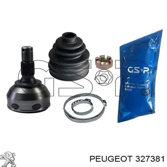 327381 Peugeot/Citroen árbol de transmisión delantero izquierdo