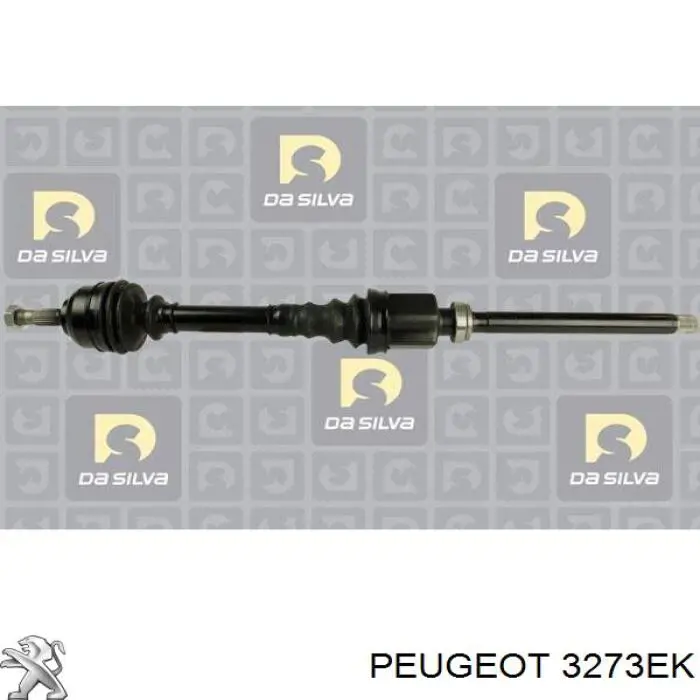 32738T Peugeot/Citroen árbol de transmisión delantero derecho