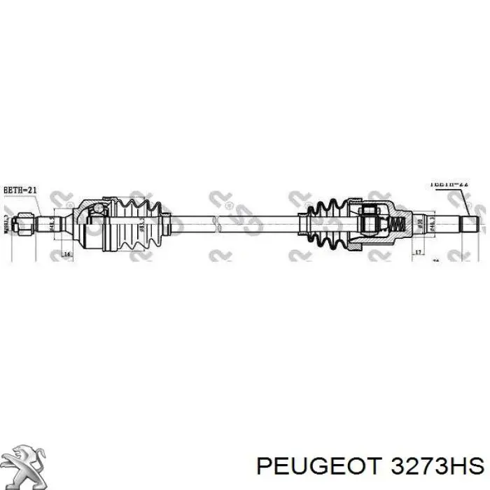 3273HS Peugeot/Citroen Junta homocinética