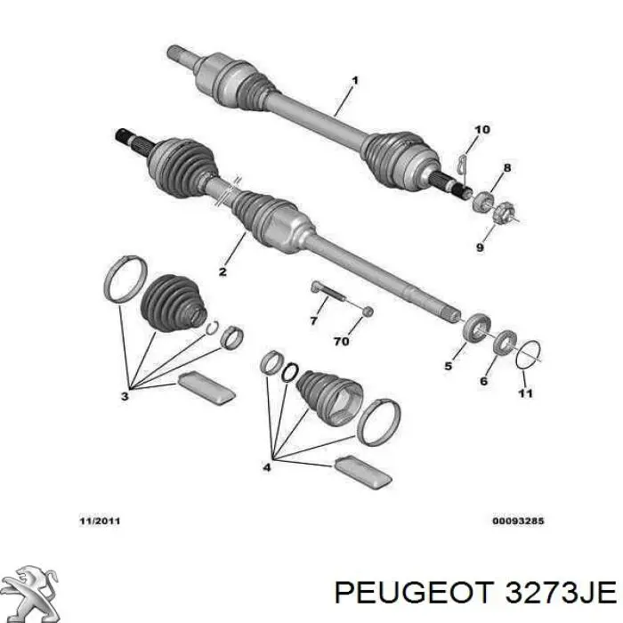 3273JE Peugeot/Citroen