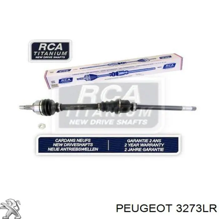 Semieje delantero derecho Peugeot/Citroen 3273LR precio, desde 68,24 EUR