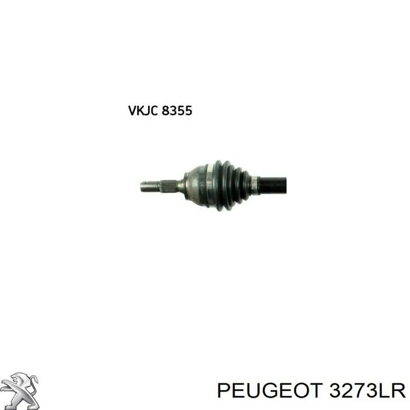 Semieje delantero derecho Peugeot/Citroen 00003273LS precio, desde 53,53 EUR