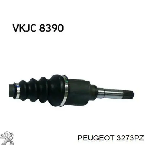 Semieje delantero derecho Peugeot/Citroen 3273QA precio, desde 88,57 EUR