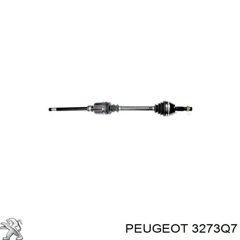 3273Q7 Peugeot/Citroen árbol de transmisión delantero derecho