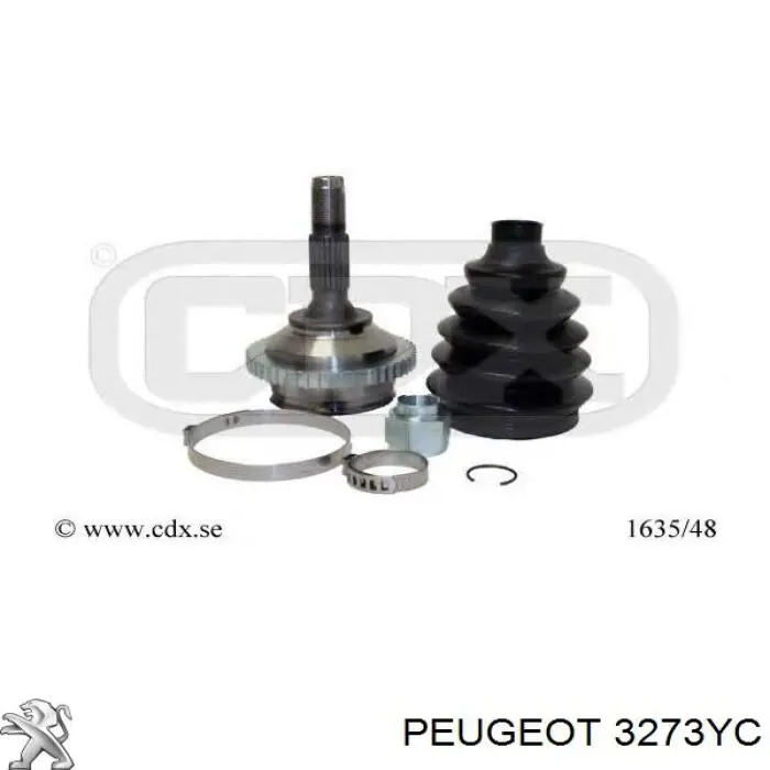 Árbol de transmisión delantero derecho Peugeot/Citroen 3273YC precio, desde 125,22 USD