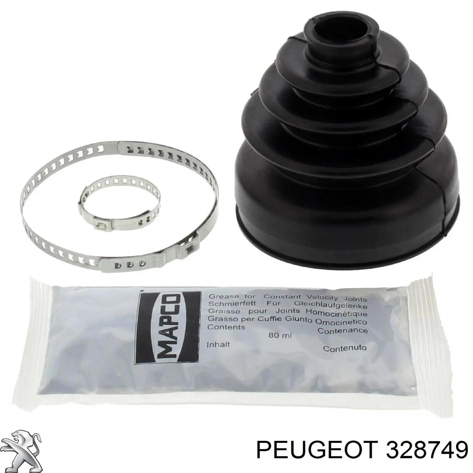 328749 Peugeot/Citroen fuelle, árbol de transmisión delantero interior izquierdo