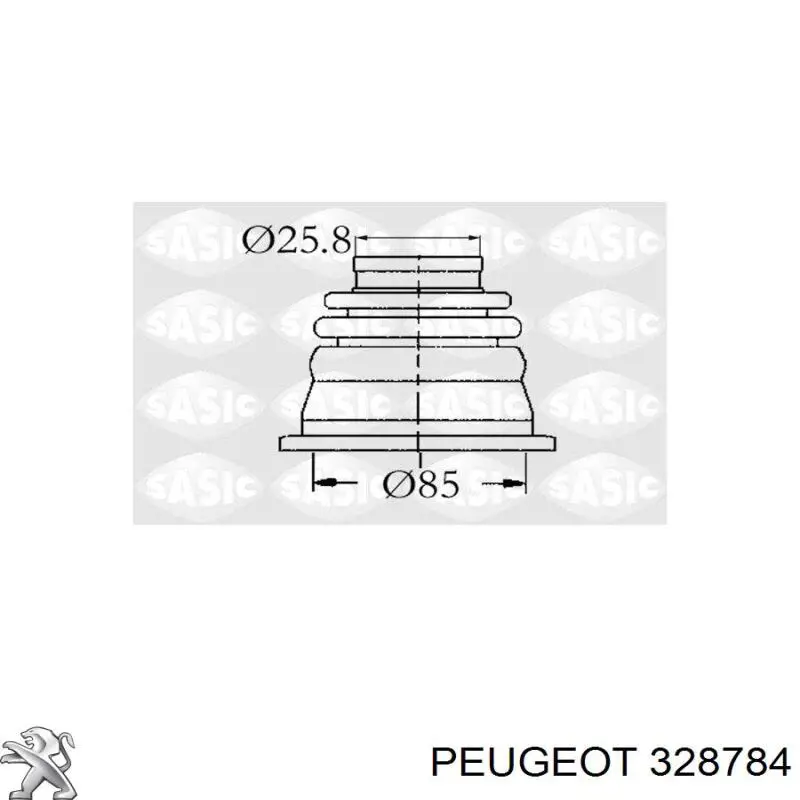 Fuelle, junta homocinética interna izquierda del semieje delantero Peugeot/Citroen 328784 precio, desde 3,87 EUR