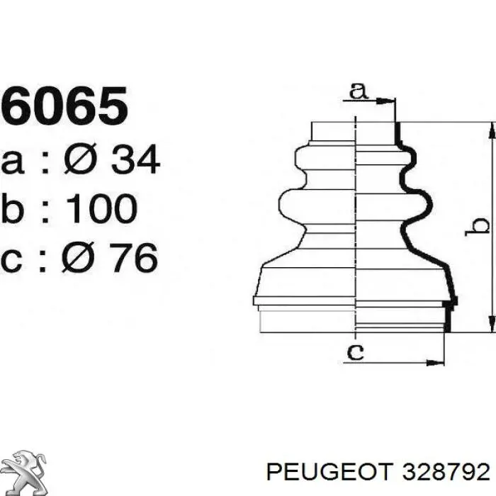 Fuelle transmisión delantero exterior Peugeot/Citroen 328792 precio, desde 9,75 EUR