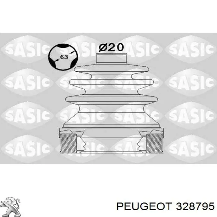 328795 Peugeot/Citroen fuelle, árbol de transmisión delantero interior