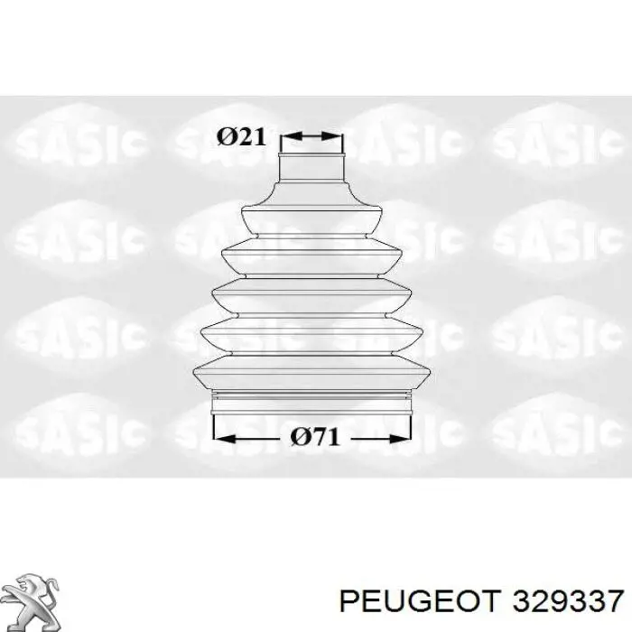 329337 Peugeot/Citroen fuelle, árbol de transmisión delantero exterior