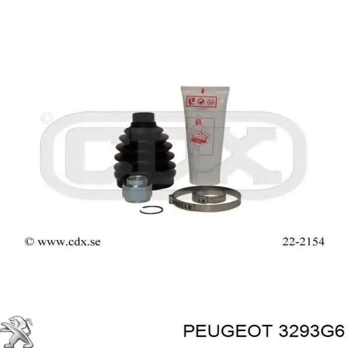 Fuelle, árbol de transmisión exterior derecho PEUGEOT 3293G6